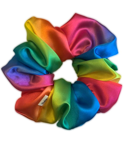 Rainbow Colour Large Scrunchie 